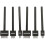 6Pcs Row Punch Tool Black Steel for DIY Crafts Durable 1