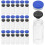 20 stück 10 ml durchsichtige vials mit verschlusskappen 8