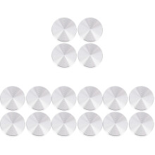 16Pcs Silver Aluminum Alloy Glass Table Top Adapters for Home Use