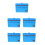 5Pcs Sky-Blue Hanging Bedside Organizer Felt Storage Bag for Sundries 1