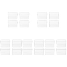 20Pcs Acrylic Coffee & Tea Bag Organizer Transparent Sugar Storage Box