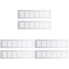 6Pcs Silver Rectangular Air Vent Mesh for Shoe Cabinet and Wardrobe
