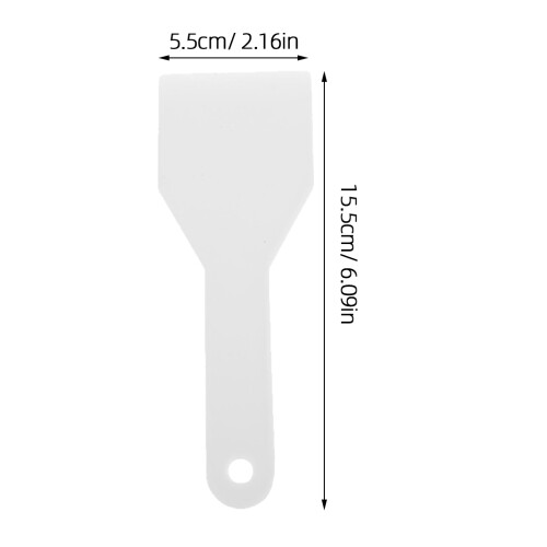 4Pcs Versatile White Plastic Ice Shovels Refrigerator Freezer Scrapers 2