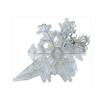 2.5M Christmas Window Lights Decorations, 12LED Curtain Lights, Xmas Tree Snowflake Star String Lights for multicolored