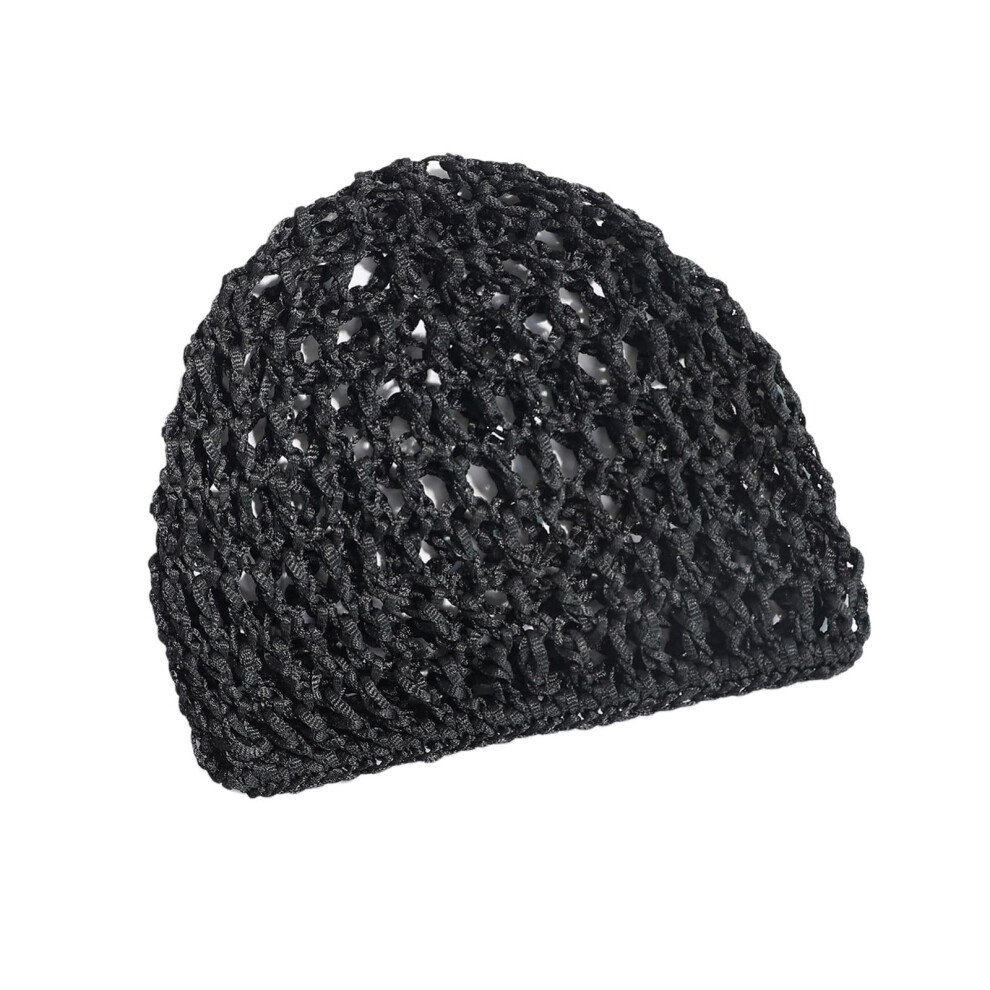 Mesh Crochet Hair Net Snood Elastic Knit Lightweight Design Breathable Polyester for Women Sports Outings