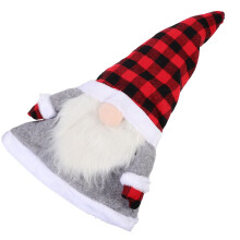 1 st vintage röd gnome julgransprydnad för vinterfest