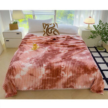 Färgad flanellfilt 190,8 x 210,8 cm, tjock randig nylonfilt – varm, modern för kvinnor, barn, soffa, säng, vardagsrum