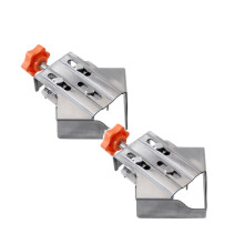 2Pcs Stainless Steel 90 Corner Clamps for Woodworking – Right Angle Holder, Compatible with DIY & Carpentry