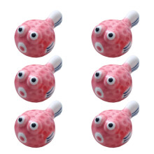 Pack of 6 Ceramic Chopstick Holders Pufferfish Shape Spoon Fork Stand Table Decoration Chopstick Rest Ceramic