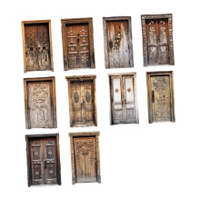10-teiliges Set dekorativer Türaufkleber aus Papierkarton für Scrapbooking im Vintage-Stil (Stil D)