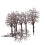 10pcs Bare Trunk Tree Branch Model Winter Look Train Park Scenery Layout 1:75 HO 1