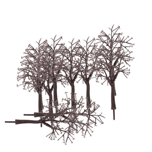 10pcs Bare Trunk Tree Branch Model Winter Look Train Park Scenery Layout 1:75 HO