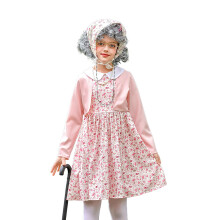 100-årsdag i skolebørn, gamle dametøj til piger, bedstemorkjole, 100-års bedstemor-show-outfits