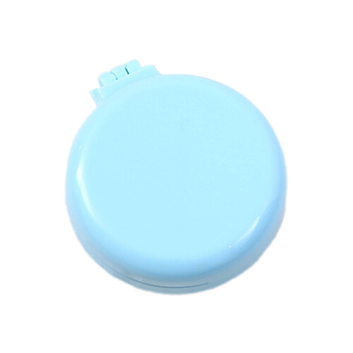 Hair Brush Foldable Pocket-Sized Rounded Scalp Massager Multi-Functional Mini Brush,Sky Blue