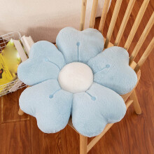 Flower Pillow, Flower Shaped Pillow Decorative Throw Pillows for Bed Couch, Cute Daisy Pillow Dorm Decor Floor Seating Cushion (Blue, 20 Inches)