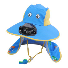 Toddler Kids Solar Fan Hat Summer Beach Trips Cap With Built In USB Charging Fan Outdoor Wide Brim Garden Hats Sunscreen Stylish 3