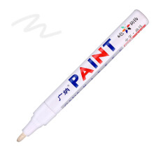 1Pc Waterproof Permanent Paint Marker Pen for Car Tires, Rubber, Metal - Versatile Colors for Durable Marking and Decoration