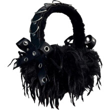 Paraorecchie da donna, paraorecchie invernali, paraorecchie punk alla moda in peluche, paraorecchie antivento per il freddo, copriorecchie per