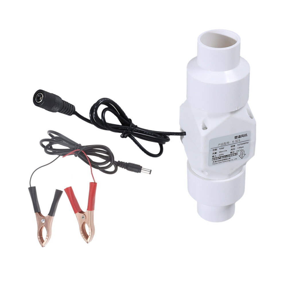 Inlines Ventilation Fan, 12V Power For Toilets And Offices, Easy Installation For 20/25/32/40/46Mm Holes 9327961697850