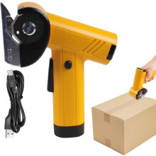 Rechargeable 4.2V Cordless Cardboard Cutter with LED Light, Portable Rotary Cutting Tool for Industrial Use – Compatible with Standard Accessories