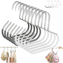 Cintres en acier durable – Crochets robustes pour penderie, adaptés aux chapeaux, foulards, ceintures, cravates et soutiens-gorge ; compatibles