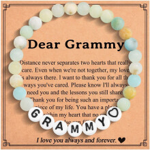 Gifts for Mom Mama Grandma Grammy Granny Gigi Mimi Nonna, Beaded Bracelets Birthday Mothers Day Christmas Jewelry Gifts for Women