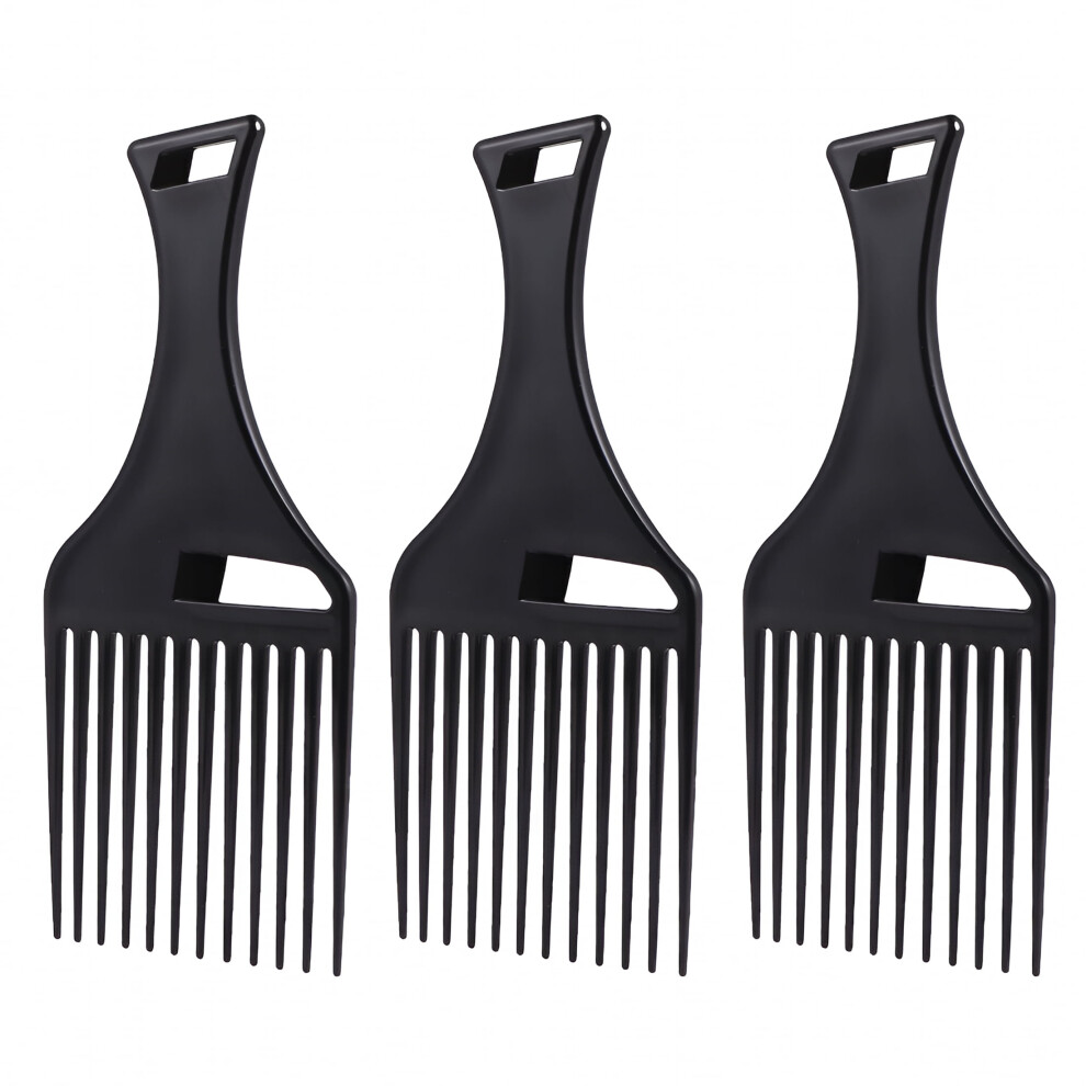 Unisex Acdanc 3Pcs Smooth Hair Pick Comb Wide Hair Pick Comb Afro Hair Comb Barber Comb