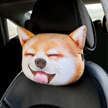 Car Pillow Animal-Shaped Vehicle Neck Pillow Highly Elastic Foam Filling Comfortable Feel Easy Installation Fits Various Vehicle Models
