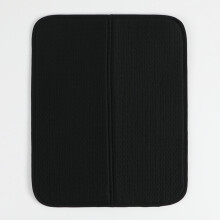 Microvezel afdroogmat, absorberend, 40 x 45 cm, zwart – Geschikt voor keukenspoelbakken en aanrechtbladen