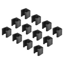 12 X Cue Wall Mounted Rack Plastic Billiard Cue/Fishing Rod Stick Holder Clips