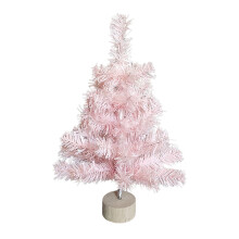 17.73 Inchs Tabletop Mini Pink Christmas Tree Small Artificial Christmas Tree for Christmas Desktop Home Walkway Indoor Decoration
