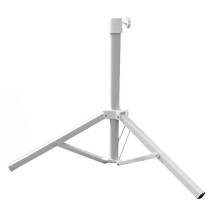 FRCOLOR Portable Foldable Triangular Beach Umbrella Stand Base, Compatible with Beach Umbrellas, White, 25.59"x25.59"x18.9"