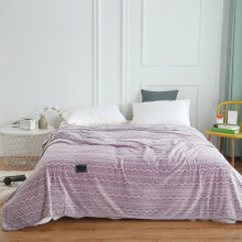 Fleece Comforter Blanket Purple Soft Warm Heavy