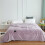 Fleece Comforter Blanket Purple Soft Warm Heavy 1
