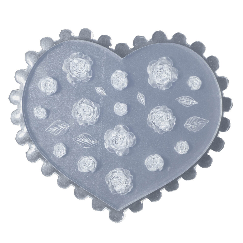 Art Silicone Mold 3D Flowers Nails Making Molds Embossed Stencils Sculpture Mould Decorations for Manicurists