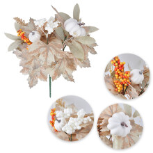 Couronnes d'automne décoratives, bouquet artificiel pour la décoration des fêtes, murs extérieurs, décoration de cour, guirlandes de fleurs