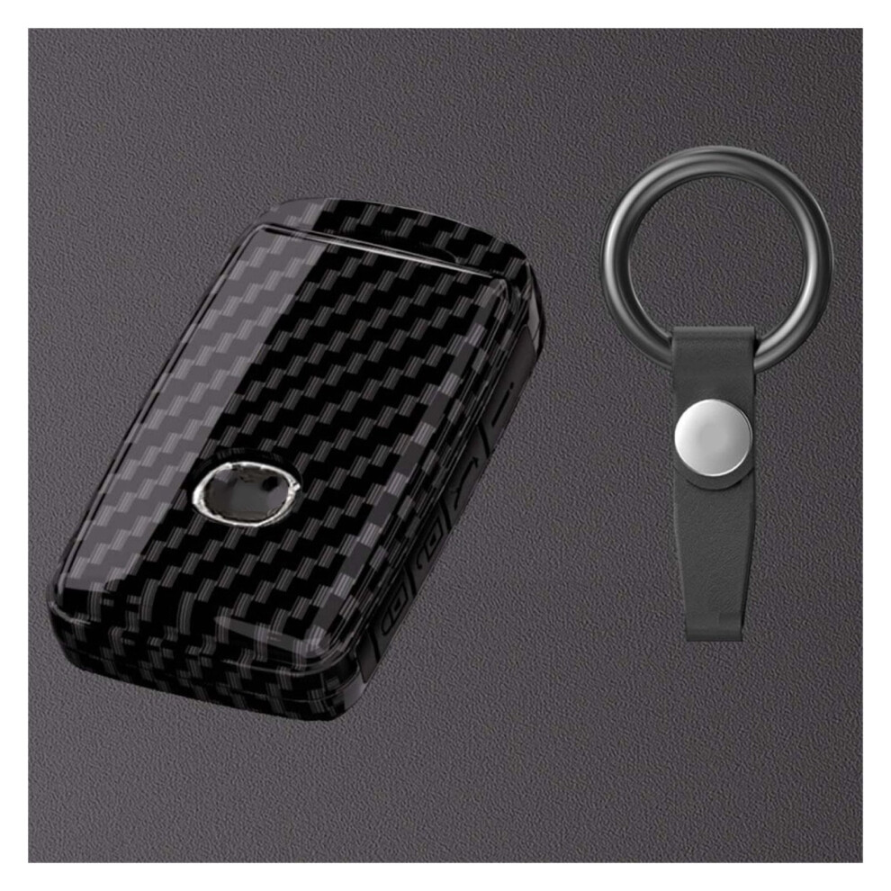 Carbon Fiber Key Case With Chain For Mazda Keys 974856957873