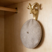 Gold Animals Wall Hook Decorative Coat Hanger Jewelry Organizer Plastic Sculpture Wall Mount for Bathroom Kitchen Entryway(Gold-C)