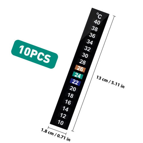 10 stück digitales aufkleb-thermometer mit celsius-anzeige 1
