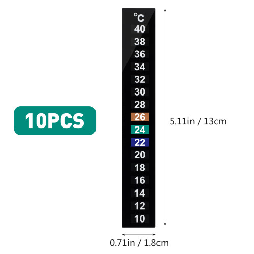 10 stück digitales aufkleb-thermometer mit celsius-anzeige 2