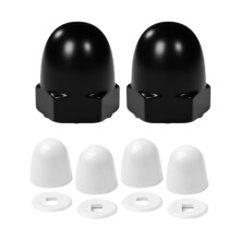 Toilet Bolt Covers Easy Installation Decorative Practical Elegant Decoration Set Black White Set