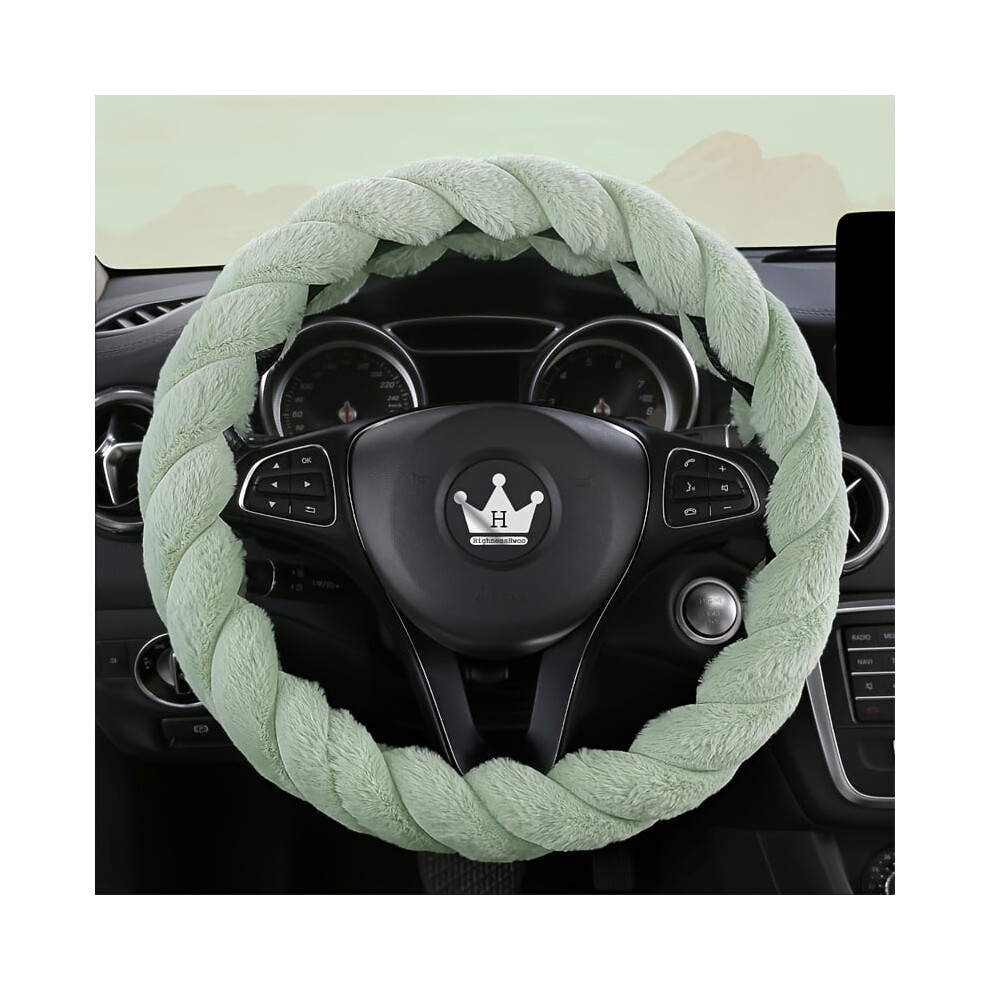 New Car Steering Wheel Cover Universal Plush Fashion Beautiful Four Seasons Universal With Inner Ring 9450273012377