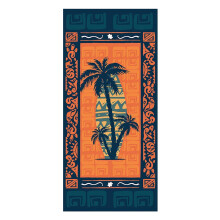 Sneldrogende microvezel strandhanddoek, zacht en lichtgewicht, 76 x 152 cm, meerkleurig Hawaïaans design – geschikt voor zwembad, zwemmen en