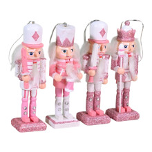 Lot de 4 figurines de soldats Casse-Noisette, décorations de Noël pour une fête de jardin