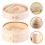 Bamboo Steamer with Lid for Food Steaming 1 Set 1