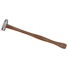 QenASHaing Stainless Steel Beech Wood Sheet Metal Hammer 395mm, Compatible with Garage Workshop Toolbox