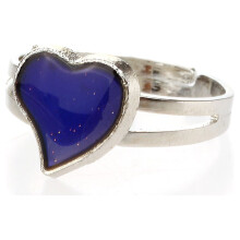 Adjustable Heart Shaped Mood Ring for Women Color Changing Design Everyday Wear 1Pcs