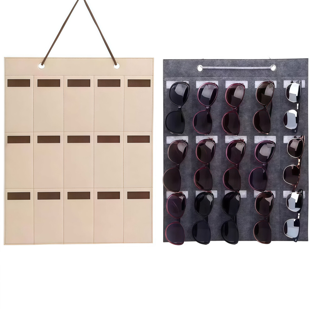 Foldable Felt Eyewear Storage Bag 2PCS