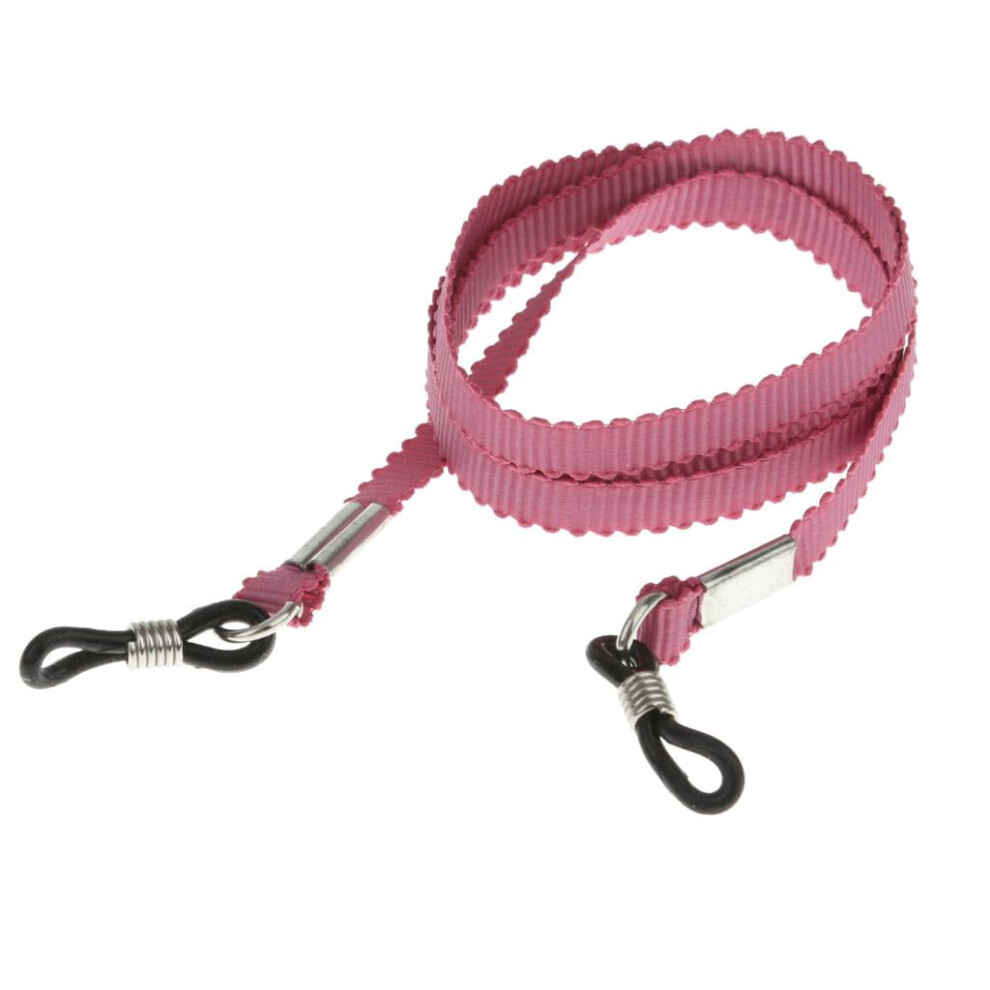 Pink Nylon Eyeglass Strap Glasses Cord Holder Eyewear Retainer
