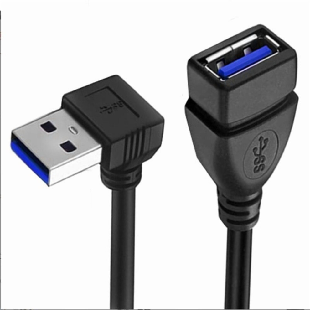 Usb3.0 Male To Female Extension Cable 90Degree Angle Usb3 Cable Usb Extender Cord For Fast Data Transfer &Space Saving 9327961695733